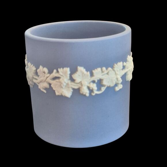 Vintage Wedgewood Two Pieces Posy Vase and Cigarette Holder Blue - Picture 3 of 13